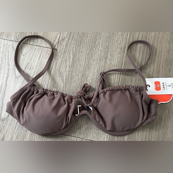 CIDER Brown Bikini Top - Picture 1 of 3